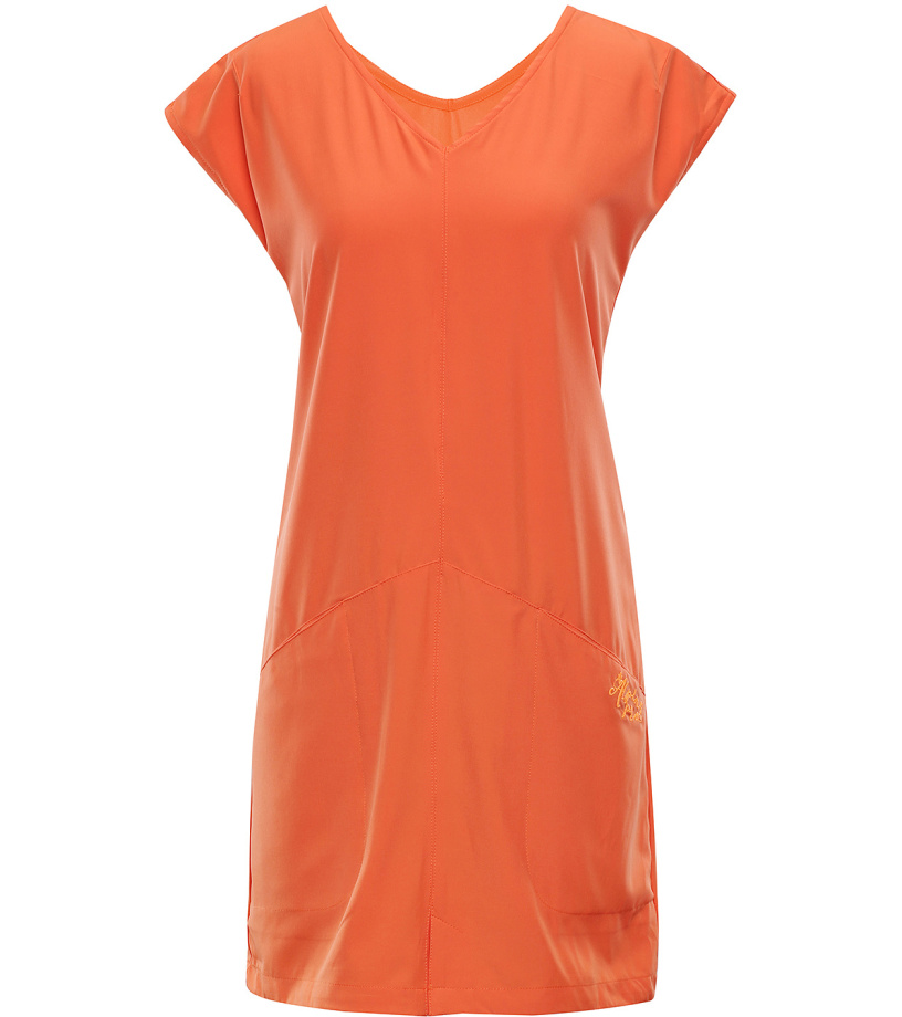 Dámské šaty VAKIA 2 ALPINE PRO tmavě oranžová