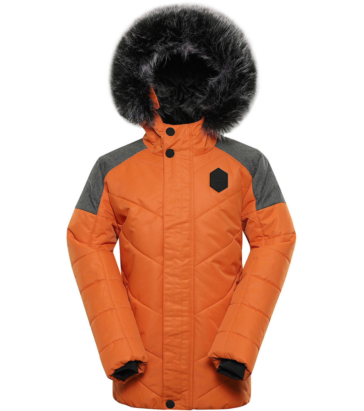 Dětská zimní bunda ICYBO 5 ALPINE PRO spáleně oranžová