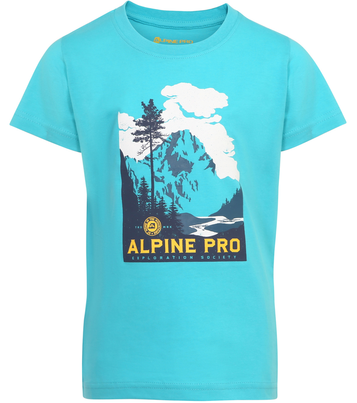 Dětské triko AZERO ALPINE PRO akva modrá