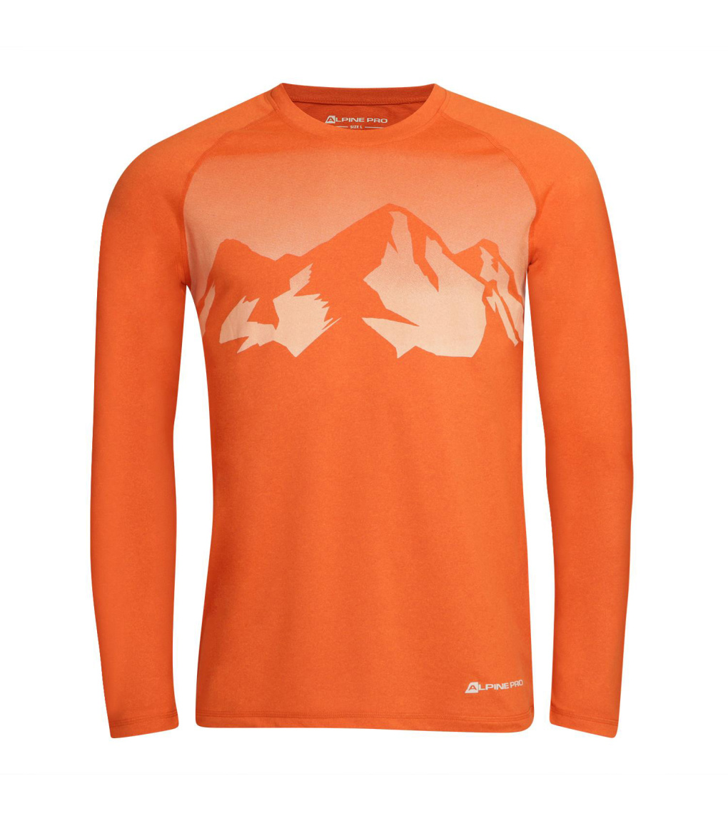 Pánské funkční triko s dlouhým rukávem TAR 3 ALPINE PRO neon pomeranč