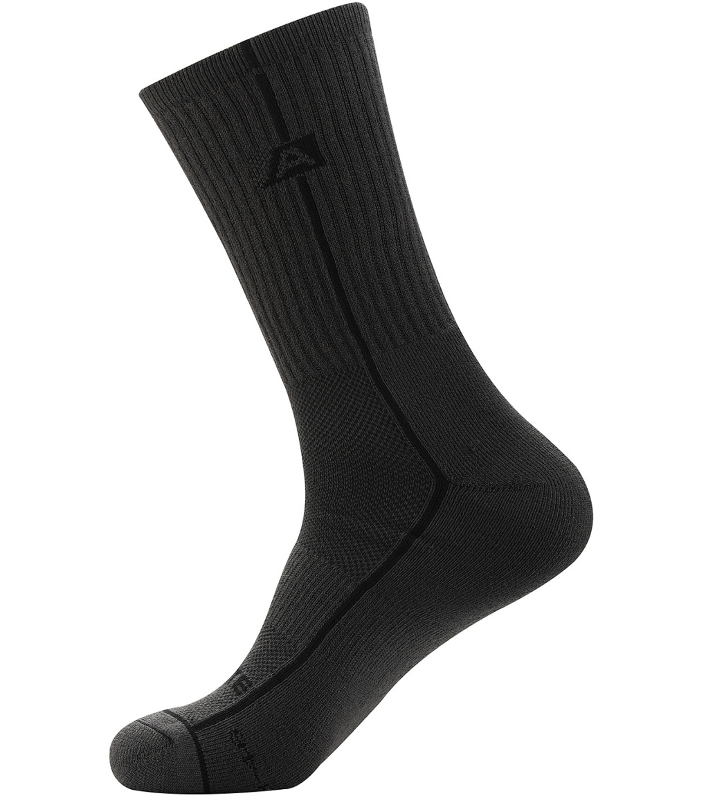 Unisex ponožky BANFF2 ALPINE PRO tmavě šedá