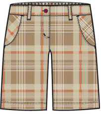 Dětské šortky Elaine ALPINE PRO světle hnědá