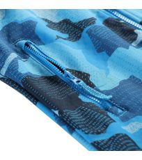 Dětská membránová softshellová bunda EZORO ALPINE PRO Blue jewel