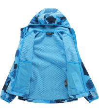 Dětská membránová softshellová bunda EZORO ALPINE PRO Blue jewel