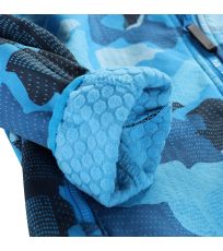 Dětská membránová softshellová bunda EZORO ALPINE PRO Blue jewel
