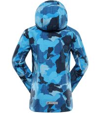 Dětská membránová softshellová bunda EZORO ALPINE PRO Blue jewel