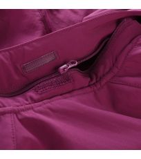 Dámská softshellová bunda HOORA ALPINE PRO tmavě růžová