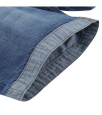 Dámské jeansové šortky GERYGA ALPINE PRO tmavá ocelověmodrá