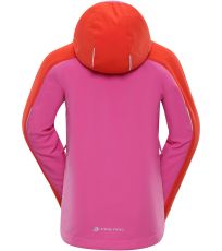Dětská zateplená softshellová bunda NOOTKO 2 INS. ALPINE PRO carmine rose