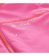 Dětská zateplená softshellová bunda NOOTKO 2 INS. ALPINE PRO carmine rose