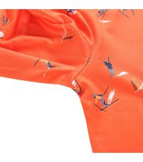 Dětské funkční triko AMADO ALPINE PRO tmavě oranžová