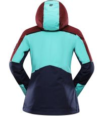 Dámská lyžařská bunda MALEFA ALPINE PRO tmavě červená