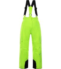 Dětské lyžařské kalhoty ANIKO 3 ALPINE PRO reflexní žlutá