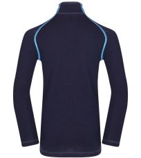 Dětské spodní triko s dlouhým rukávem - merino GENETO ALPINE PRO mood indigo