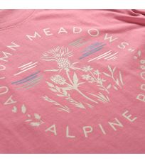 Dámské bavlněné triko ECCA ALPINE PRO peach pink