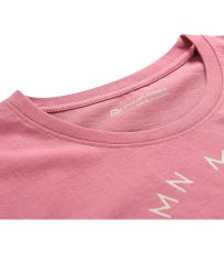 Dámské bavlněné triko ECCA ALPINE PRO peach pink