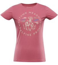 Dámské bavlněné triko ECCA ALPINE PRO peach pink