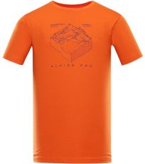 Pánské rychleschnoucí triko JERIJ ALPINE PRO tmavě oranžová