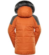 Dětská zimní bunda ICYBO 5 ALPINE PRO spáleně oranžová