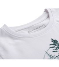 Dětské bavlněné triko NATURO ALPINE PRO bílá