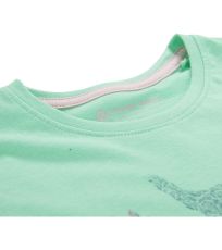 Dětské triko GARO 2 ALPINE PRO zelený popel