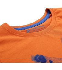 Dětské triko IVARO 2 ALPINE PRO spáleně oranžová