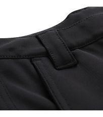 Dětské softshellové kalhoty PLATAN 3 INS. ALPINE PRO černá