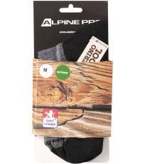Antibakteriální ponožky z merino vlny DERERE ALPINE PRO šedá