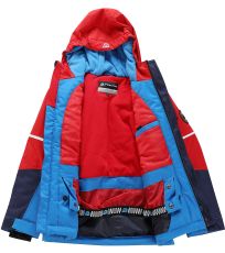 Dětská lyžařská bunda MELEFO ALPINE PRO tmavě červená