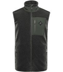 Pánská hřejivá fleece vesta OFES ALPINE PRO petrol