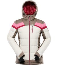 Dámská péřová lyžařská bunda s PTX membránou FERERA ALPINE PRO krémová